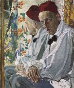 Alexander Yakovlevich GOLOVIN Portrait of Stage Director  Vsevolod Meyerhold oil painting
